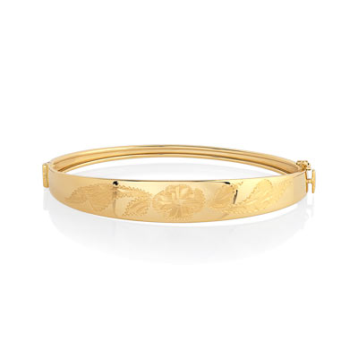 Bracelet jonc or 750 jaune