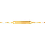 Gourmette or 750 jaune personnalisable