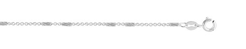 Chaine maille fantaisie argent 925 40 cm