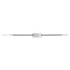 Bracelet argent 925 cordon coton noir