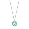 Collier argent 925 pierre imitation