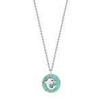 Collier argent 925 pierre imitation