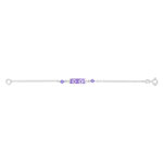 Bracelet argent 925 laque pierre imitation