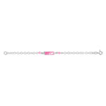 Bracelet argent 925 laque pierre imitation