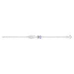 Gourmette personnalisable argent 925 laque
