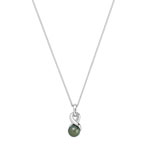 Collier argent 925 perle de culture de Tahiti