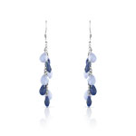 Boucles d&rsquo;oreilles argent 925 agate lapis lazuli