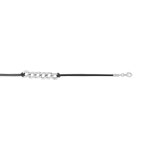 Bracelet argent 925 zirconia cordon noir