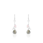 Boucles d&rsquo;oreilles argent 925 multipierres