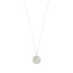 Collier argent nacre zirconias 42 cm