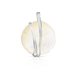Pendentif argent 925 nacre