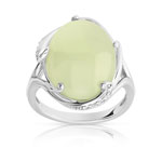 Bague argent 925 jade zirconia