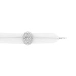 bracelet argent 925 zirconia cordon organza