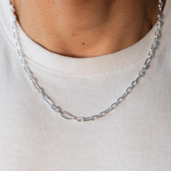 Collier argent 925 maille fantaisie 50 cm