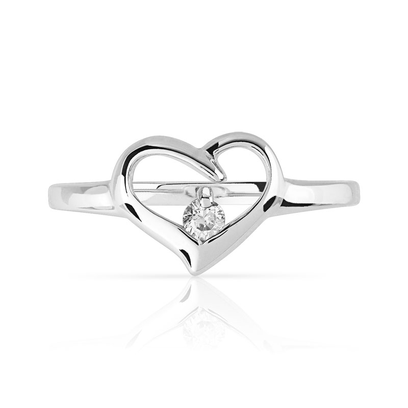 BAGUE en argent 925 coeur ajouré serti d'un zirconia. Taille 46 à 56 ... BAGUE en argent 925 coeur ajouré serti d'un zirconia. Taille 46 à 56 ...