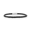 Bracelet argent 925 cordon cuir imitation