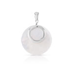 Pendentif argent 925 nacre