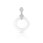 Pendentif argent 925 c&eacute;ramique zirconia
