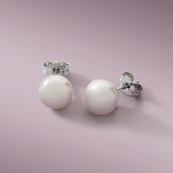 Boucles d'oreilles argent 925 perles de culture de Chine