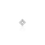 Piercing de nez or 750 blanc et diamant
