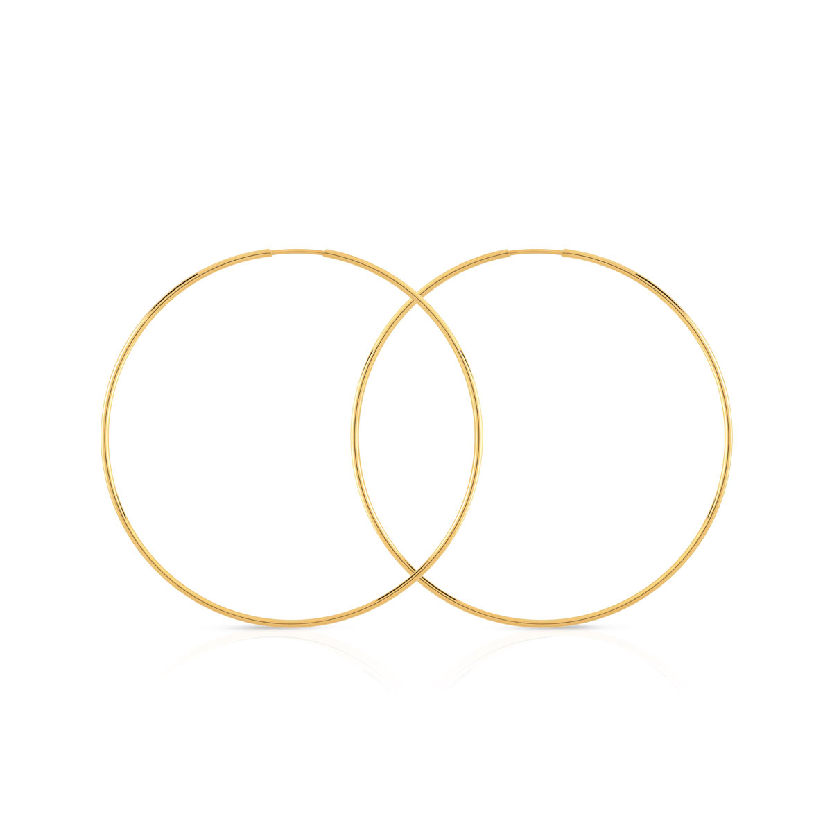 Créoles or 750 jaune - vue V1