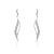Boucles d&rsquo;oreilles or 750 blanc diamant