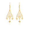 Boucles d'oreilles or 750 jaune