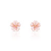 Boucles d'oreilles or 750 jaune nacre