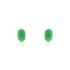Boucles d'oreilles or 750 jaune émeraude