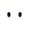 Boucles d'oreilles or 750 jaune saphir