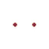 Boucles d'oreilles or 750 jaune rubis