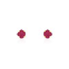 Boucles d'oreilles or 750 jaune rubis
