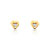 Boucles d&rsquo;oreilles or 750 2 tons diamant