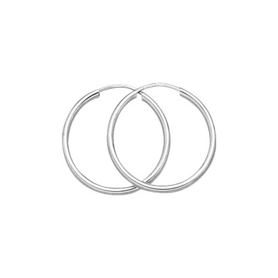 Créoles or 750 blanc