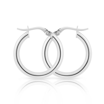 Créoles or 750 blanc