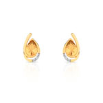 B.o. or 750 2 tons citrine et diamant