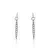Boucles d'oreilles or 750 blanc diamant