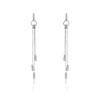 Boucles d'oreilles or 750 blanc diamant