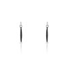 Boucles d oreilles diamant noir