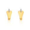 Boucles d oreilles or 750 2 tons diamant