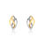 Boucles d&rsquo;oreilles 2 ors 750 diamant