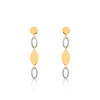 Boucles d'oreilles 2 ors 750