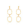 Boucles d'oreilles or 750 jaune