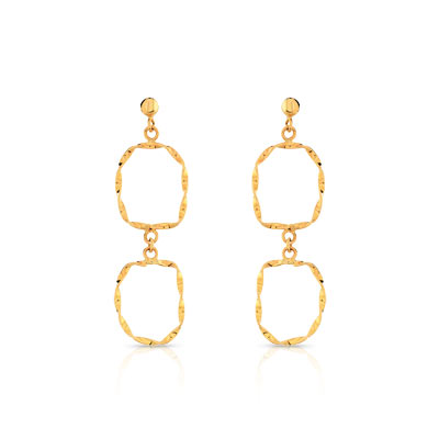 Boucles d'oreilles or 750 jaune