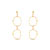 Boucles d&rsquo;oreilles or 750 jaune