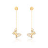 Boucles d' oreilles or 750 jaune