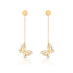 Boucles d&rsquo; oreilles or 750 jaune
