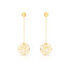 Boucles d oreilles or 750 jaune