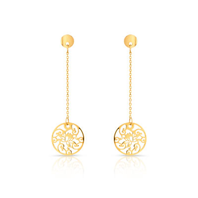 Boucles d oreilles or 750 jaune
