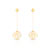Boucles d oreilles or 750 jaune